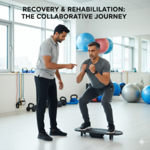 Indian patient undergoing physiotherapy for PCL reconstruction recovery with a certified specialist.