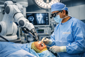 Advanced 3D planning for robotic knee surgery by orthopaedic surgeon in Gurugram.