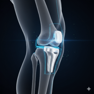 Precise alignment in robotic-assisted joint replacement by orthopedic specialist Gurgaon.